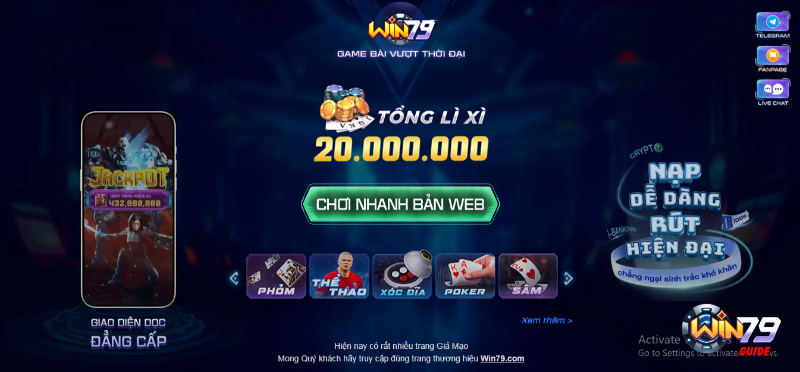 Win79 – cổng game bài đổi thưởng trực tuyến