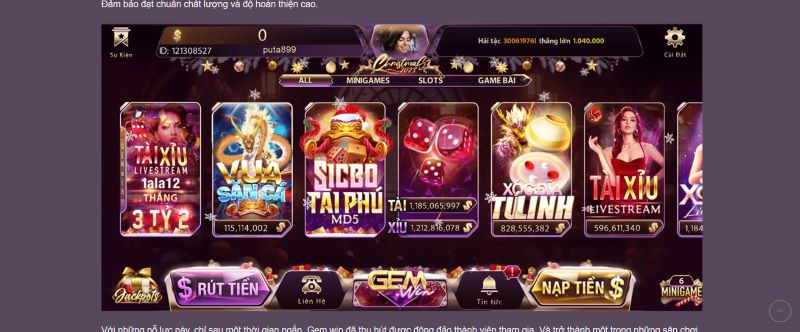 Cổng game Gemwin – Nơi đam mê được giải tỏa trọn vẹn 2 Game gemwin cam kết không sử dụng phần mềm thay đổi kết quả